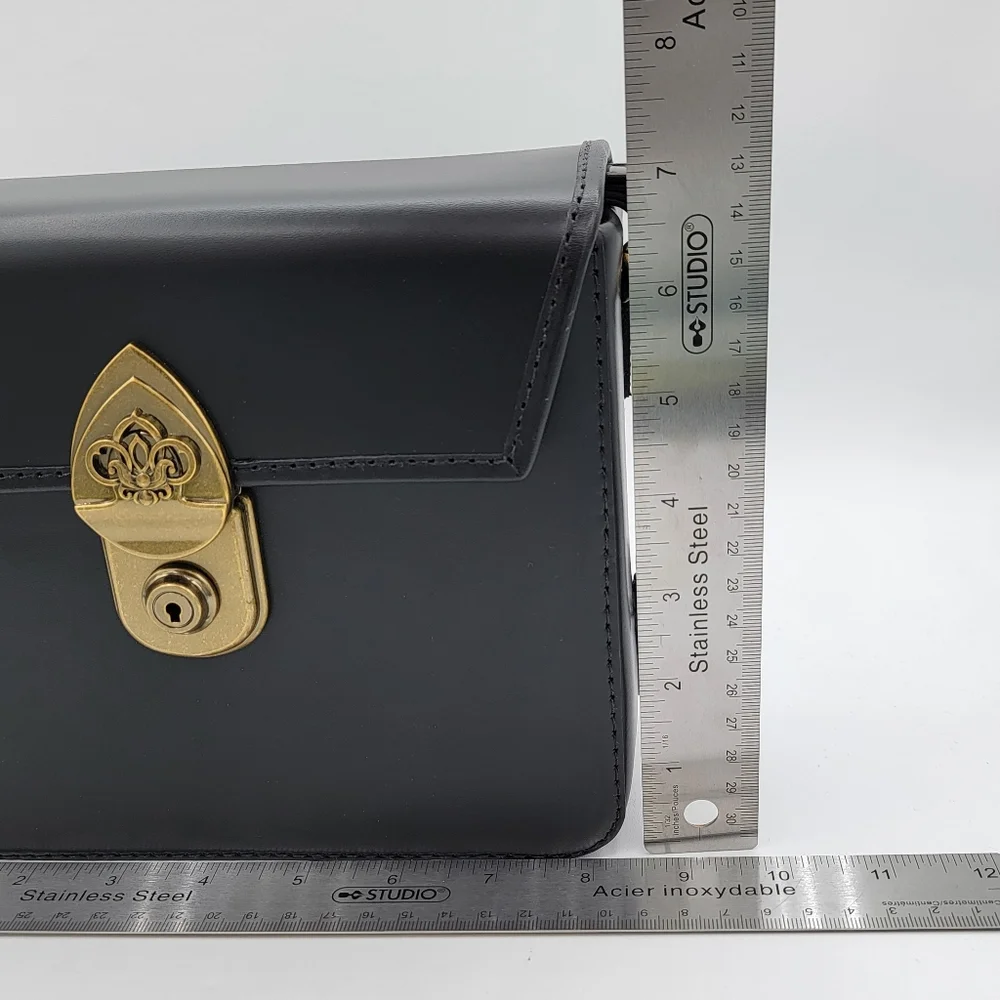 Beara Beara Bernadette Black Leather Handbag NEW #2935 - Picture 4 of 16